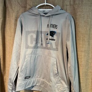 New Era Gray Hoodie with Blue Accents